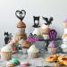 Keaziu 24 Pack Wednes-day Birthday Cupcake Toppers Fantasy Horror Thing Wednesday Cupcake Picks Bat Girl Home Cake Decorations Wednes-day Boys Girls Birthday Party Cake Supplies Black - Buy Online on GoSupps.com
