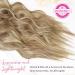 Reecho Clip-In Hair Extensions - 4PC Medium Blonde with Highlights 60cm Thick Long Beach Waves - Buy Online on GoSupps.com