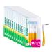 GUM BI-Direction Interdental brushes with two positions antibacterial bristles 90-degree positioning tooth cleaning and dental removal 1.4 mm ISO 4 6 x 6 pieces ISO size 4 1.4mm 36 units
