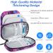 Youshares Insulin Cooling Bag - Large Capacity Diabetes Bag with 2 Cooling Packs | Marble Violet - 21x11.5x6cm | Keep Medications Safe & Cold - Buy Online on GoSupps.com