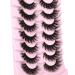 6D Mink Fluffy Cat Eye False Eyelashes 17mm - Pack of Wispy Extensions-Like Strip Lashes - Buy Online on GoSupps.com
