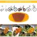 Vicduekg 12-Piece Bike Reflector Set - Front & Spoke Cat Eye Reflectors for MTB & Kids | Enhanced Safety in Yellow - Buy Online on GoSupps.com