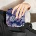 Hydrangea Sanitary Napkin Storage Bag - Pink & White Menstrual Pad Pouch - Buy Online on GoSupps.com
