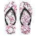 Mnsruu Watercolor Flowers Cherry Blossom Branch Flip Flops for Home Hotel Spa Bedroom Travel XXL for Men Women