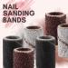 Makartt Nail Drill Bits Sanding Bands #80#150#240 Grits 300Pcs Zebra Brown Set for Acrylic Nails - Professional Manicure Pedicure Tools - Buy Online on GoSupps.com