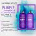 Natural Riches Purple Shampoo & Conditioner Set - Sulfate-Free for Silver, Blonde & Platinum Hair - Removes Yellow Brass Tones - 32 fl oz - Salon Grade - Buy Online on GoSupps.com
