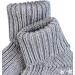FALKE Unisex Baby Catspads Cotton Slipper Socks 0-6 Months - Grey - Soft Blue White - Silicone Nubs for Improved Grip - 1 Pair - Buy Online on GoSupps.com