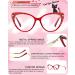 Spring Hinge Red Cateye Anti Blue Light Glasses for Women - Fashionable Big Face Gaming & Computer Eyewear - Buy Online on GoSupps.com