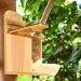 TRIXES Squirrel Feeding Station - Natural Wood, Opening Roof for Garden Wildlife - Buy Online on GoSupps.com
