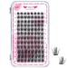 PRO Lash Clusters 96 Pcs Individual Lashes Natural Look Cluster Lashes DIY Lash Extension 8-16mm Eyelash Clusters Wispy Natural Lashes Super Thin Band Reusable(Sparse C-8-16mix) 8-16 mix-C Curl Sparse