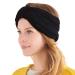CHARM Women Chunky Turban Headband - Headscarf Winter Head Wrap Chemo Hat Natural Hair Black