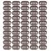 50 pieces hair extensions clips 28mm 9-teeth wigs clips with rubber metal snap hair clips for hair extensions (dark brown) 50 PCs 28 mm dark brown
