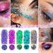 Gwawg 12 Colors Face Glitter - Holographic Chunky Glitter for Festival Makeup Body Hair Nail Art & DIY Projects - Buy Online on GoSupps.com