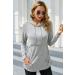 Women's Nursing Hoodie Maternity Breastfeeding Top | Sosolism Long Sleeve Pregnancy Sweatshirt - Light Grey - Buy Online on GoSupps.com