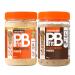 PBfit Peanut Butter Powder - Original & Chocolate - 87% Less Fat Gluten Free All Natural Nut Butter Spread - Powdered Peanut Butter from Real Roasted Peanuts - 425g (Pack of 2)
