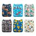 ALVABABY Reuseable Washable Pocket Cloth Diaper 6 Nappies + 12 Inserts 6DM60