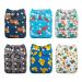 ALVABABY Reuseable Washable Pocket Cloth Diaper 6 Nappies + 12 Inserts 6DM60