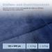Dailydream Therapy Weighted Blanket 4.5 kg Fluffy Fleece for Adults - Blue 135x200cm - Buy Online on GoSupps.com