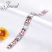 Jeracol Titanium Steel Magnetic Bracelet for Men | Double Row Strength Magnets | Free Links Removal Tool | Silver Bracelet with Gift Box - Buy Online on GoSupps.com