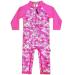 weVSwe Baby Toddler Boy Swimsuit UPF 50+ Sun Protection Rash Guard Swimwear with Crotch Zipper 0-3 Years 12-18 Months Rose Red Fish Scales