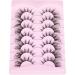 Fox Eye Lashes Wispy Eyelashes Cat Eye False Lashes Fluffy Fox Eye Fake Eyelashes Strip D Curl Lash Pack 7 Pairs by Mavphnee - Buy Online on GoSupps.com