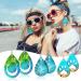 5 PCs Resin Earring Shapes Mold | DIY Pendant Kit for Earrings & Necklaces - 3 Pair Tear Designs - Buy Online on GoSupps.com