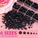 Belleboost Flat Back Pearls Kit - Black Half Round Pearls with Tools for Nail Art & Crafts - Buy Online on GoSupps.com