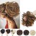 SEGO updo hair extensions updos hair tub dutt voluminous large-80g cheap of course untidy 4/144b dark brown & sandy brown