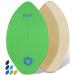 BPS New Zealand 'Shaka' Skimboard with Colored EVA Grip Pad and High Gloss Clear Coat | Wooden Skim Board with Grip Pad for Kids and Adults | Choose from 3 Sizes and Traction Pad Color Green 30 Inch