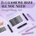 Lash Cluster Glue 10 ML - Waterproof Black Bond for Eyelash Extensions | Lasts 48-72 Hours | Includes Brushes & Tweezers - B&Qaugen - Buy Online on GoSupps.com