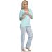 Be Mammy Nursing Pyjama Set - Mint - Size S | Comfortable Maternity Pajamas - Buy Online on GoSupps.com