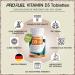 Vitamin D3 Vegan 1000 IU - 730 Tablets for Immune System Bones & Teeth - High Dose Lab Tested No Additives - Buy Now! - Buy Online on GoSupps.com