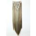 CAISHA XXL 24 8 Pieces Clip In Hair Extensions Set - Straight Brown Blond Mix #6H613 - PRETTYSHOP CES15 - Buy Online on GoSupps.com