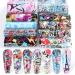 10 Sheets Graffiti Nail Art Foils Stickers Decals,Young Trendy Holographic Foil Transfer Cartoon Funny Graffiti Design For Nail Art Supplies,Nail Decoration For Women Girls