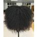 Sweece Long Curly Afro Wig with Bangs for Black Women - 18 Inch Black Kinky Curly Hair Synthetic Wig - Buy Online on GoSupps.com