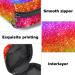 Glitter Rainbow Curve Women's Napkin Storage Bag - Portable Period Bag for Teens & Girls - Menstrual Cup Pocket & Breastfeeding Insert Holder - Buy Online on GoSupps.com