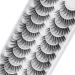 Clear Band Russian Volume Fluffy Strip Lashes 10 Pairs Naturally Wispy D Curly False Eyelashes | Htal05 - International Shipping - Buy Online on GoSupps.com