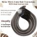 Buy Hetto Microring Extensions | Real Hair Balayage #1b/Silver | Remy Hair Extensions 35cm - International Shipping - Buy Online on GoSupps.com
