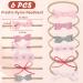 WUISOLQP 6 Pcs Baby Girls Flower Headbands - Soft Stretchy Elastic Hairbands for Newborns, Infants, Toddlers - Perfect Christmas Birthday Photography Accessories (Pink) - Buy Online on GoSupps.com
