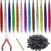 Feather Hair Extension Feathers for hair extension synthetic colorful strands of fake feathers in hair accessories for women hairpiece extensions crochet hair extension set (Color : 3 Size : 16inch 16inches 3 - Buy Online on GoSupps.com