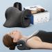 Osteo Neck Stretcher with Magnetic Therapy Cover, 2 ModesGentle/Strong Pain Relief Cervical Traction Device, No Smell Neck and Shoulder Relaxer, Chiropractic Pillow for TMJ Headache Spine Alignment Black