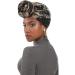 Dreshow Hair Wrap for Black Ladies - Soft Jersey Turban Headscarf & Headband Set (2 Pcs: Black/Orange) - Perfect for Long Hair & Stylish Accessories - Buy Online on GoSupps.com