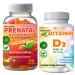 MonesAli Halal Comprehensive Bundle for Expecting Mothers: Prenatal Gummies + Vitamin D3 Capsules