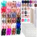 FANDAMEI Press on Nails 24 Colors 576PCS Press on Nails Short Matte Glossy Press on Nails Short Square. Glitter Press on Nails Short Round. Natural Fit Lightweight Fake Nails Natural for Nail Art