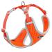 Thinkpet no-pull dog harness leash set breathable chest harness for small medium large dogs adjustable soft running harness safe control padded reflective safety harness (1 Pack) Orange orange