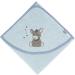 Buy Sterntaler Baby Hooded Towel Emmi - 100% Cotton Quick Dry Bath Towel & Play Gloves - 100x100 cm Light Blue Bundle - Buy Online on GoSupps.com