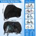 Outdoor Waterproof Bike Cover for 1-3 Bikes | Heavy Duty Ripstop Storage with Reflective Strips - Anti Dust, Rain, Snow, UV | Mountain & Road Bikes | Black - Buy Online on GoSupps.com