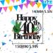 Weed Themed 40th Happy Birthday Cake Topper - Weed Themed Birthday Party 420 Themed Party Dope Decoration Unisex - LIANGSS - Buy Online on GoSupps.com