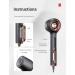 MelodySusie Ionic Hair Dryer | 1400W Fast Drying Blow Dryer | Professional Portable Hair Styling | Damage-Free & Low Noise - Buy Online on GoSupps.com