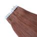 Buy #33 Red-Brown Tape-In Hair Extensions | 100% Remy Real Hair | 50cm | 10 Bricks | Easy Application | Novon Hair Extensions - Buy Online on GoSupps.com
